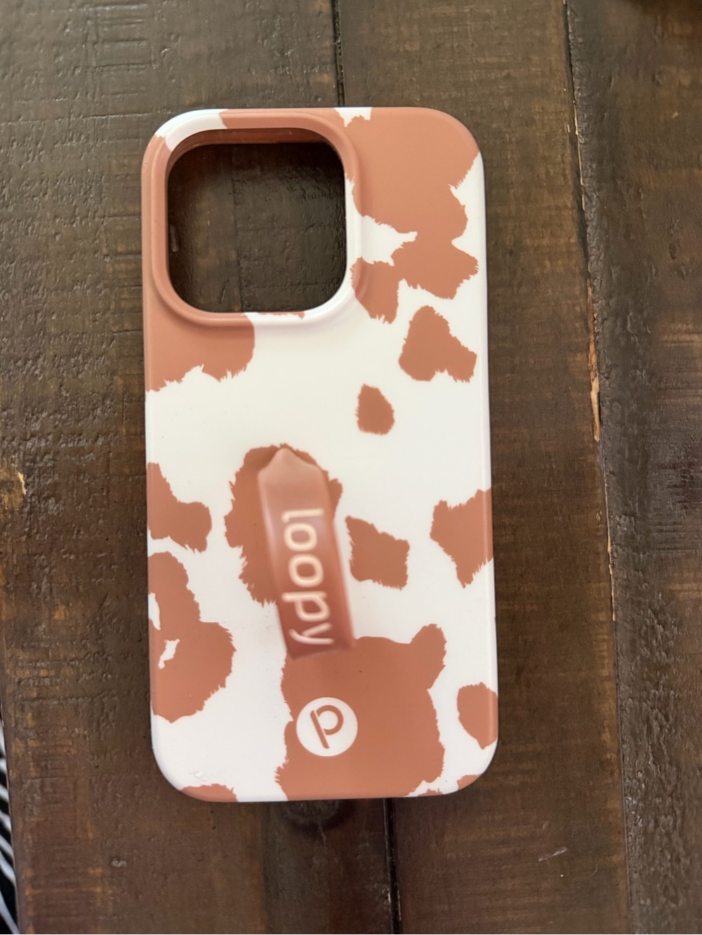 Loopy brown cow iPhone 15pro case